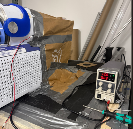 Airflow measurement setup.