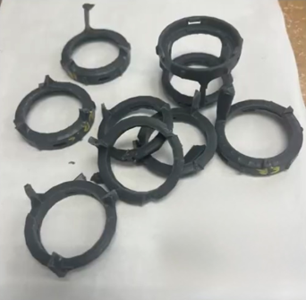 Bracket samples after fracture testing.