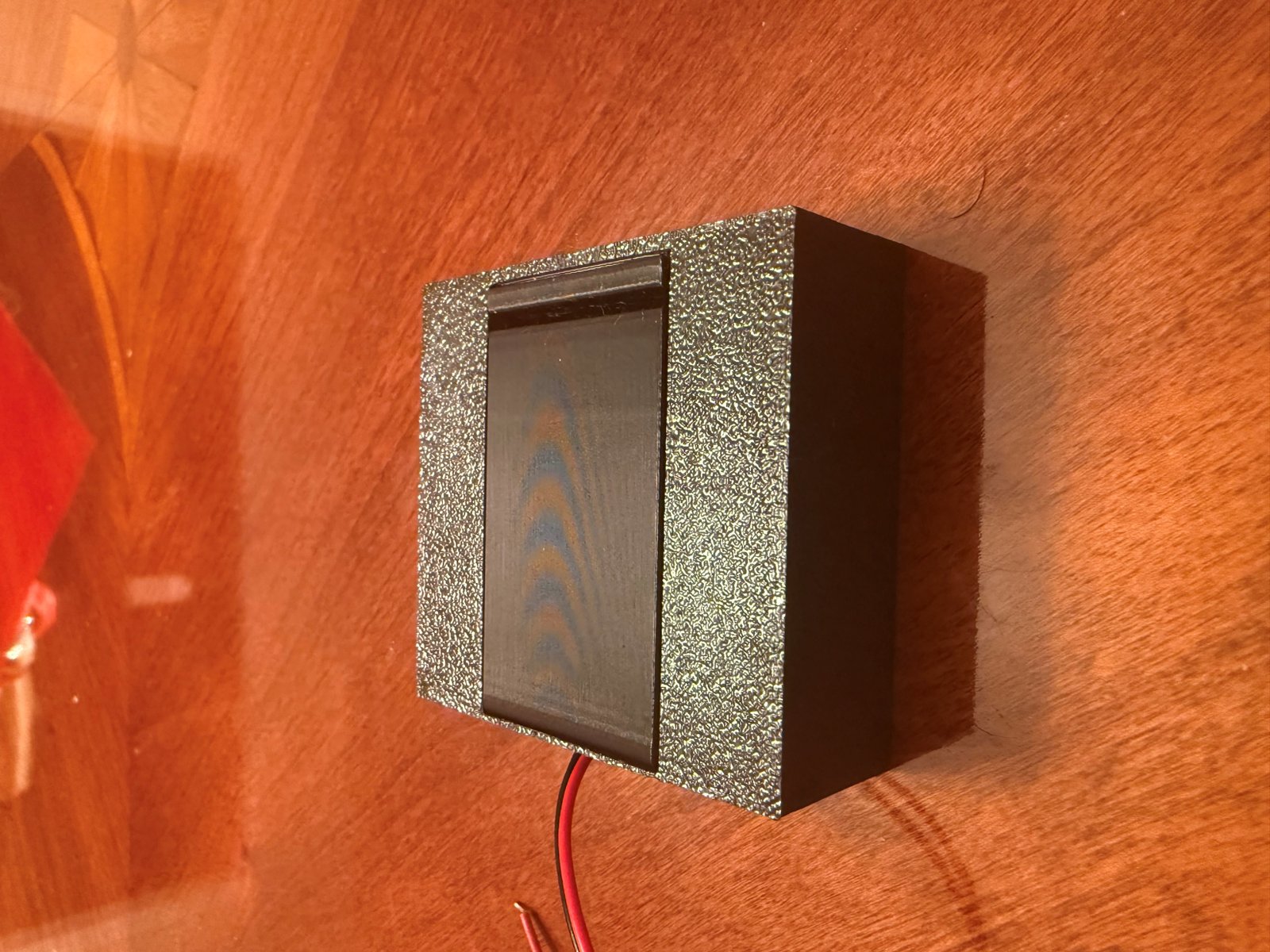 Physical prototype with the door closed.