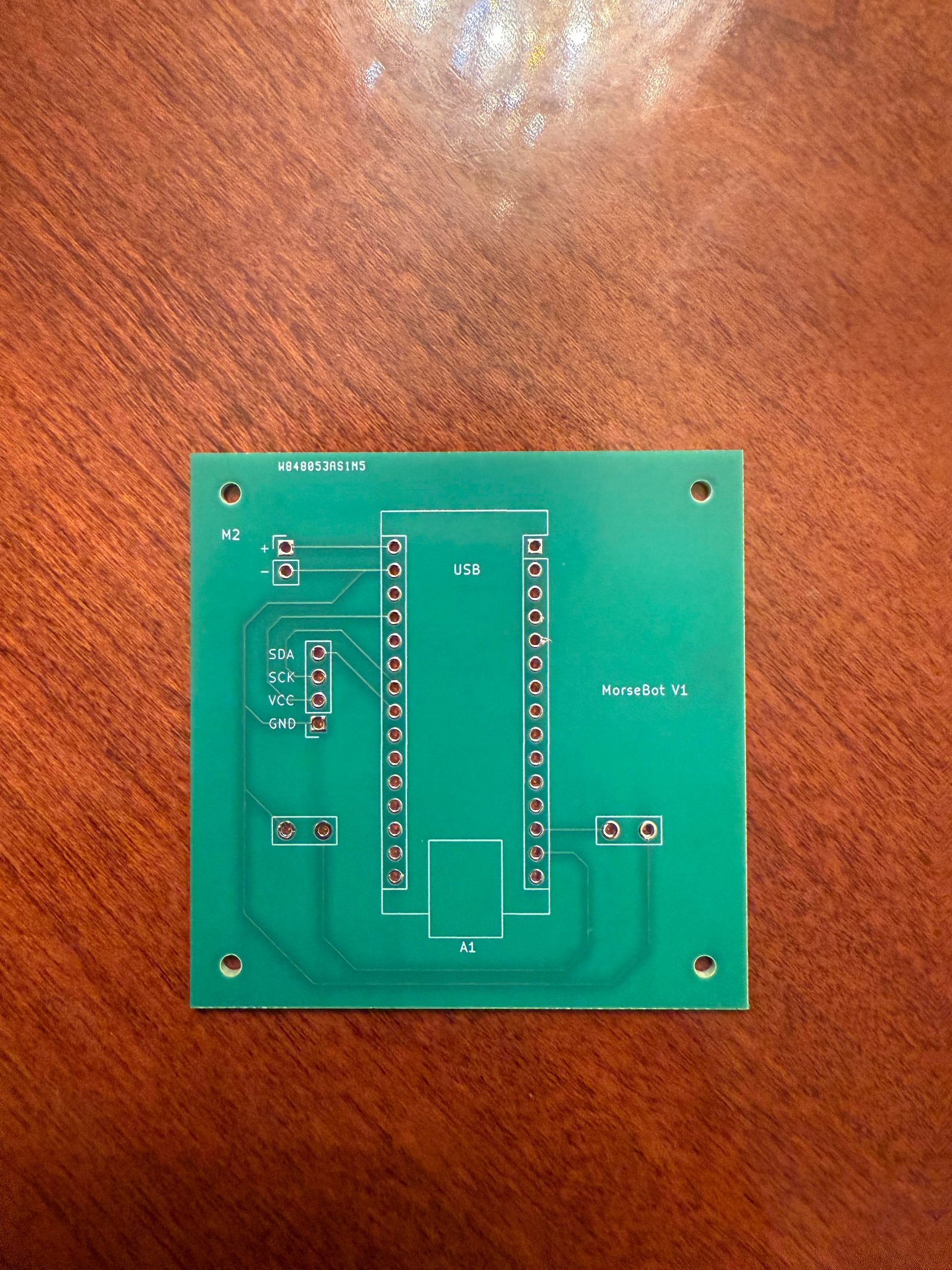 Fabricated PCB.
