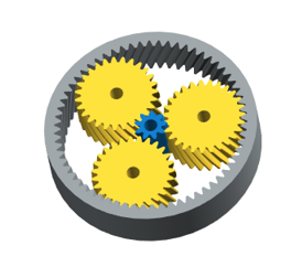 Helical-gear alternative.